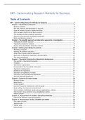 Samenvatting Business Research Techniques for pre-master (boek/sheets/artikelen)