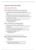 SL Psychology Cognitive LOA Objective Notes