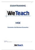 Summary of the important MDE topics!