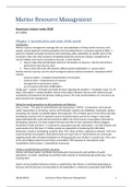 Extensive summary Marine Resources Management (AFI-32806)