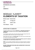 Taxation law exam 2017
