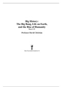 Big History- Big bang to the rise of humanity