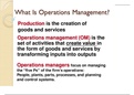 ntroduction to Operation Management 