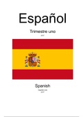 Summary Spanish Year 1 Quarter 1 IBMS Avans Hogeschool