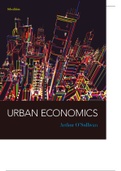 O'Sullivan Urban Economics Textbook