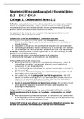Samenvatting voor het vak pedagogiek/ themalijnen 2.3
