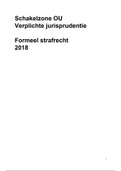Verplichte jurisprudentie OU SZ Formeel SR 2017-2018