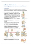 BA1A.5 – HC.8 Anatomie bewegingsapparaat- romp en axiaal skelet