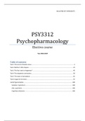 Psychopharmacology (PSY 3312): Complete summary 