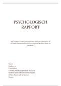 GGZ2225 - Psychodiagnostiek eindverslag