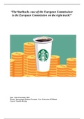 Transfer pricing paper - Starbucks case