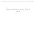 Beginning Software Engineering - Summary - Chapter 13