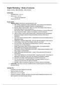 Digital Marketing - Lecture Notes