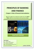 FN1024 Summary of Chapter 4 - Role of Financial Intermediation