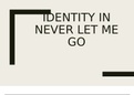 IOP Presentation for Theme of Identity in the book Never Let Me Go 