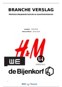 Brancheverslag modebranche (H&M) | 8,5