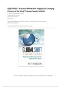 Summary Global Shift: Mapping the Changing Contours of the World Economy (Seventh Edition)