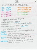 Cell Biology and Physiology (BSCI330) Ch. 3 Notes
