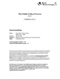 The Public Policy Process Part 1- Hill