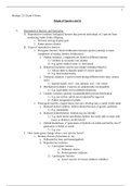 Biology 211 Exam 4 Notes