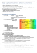 Tema 11 Microbiología - Quimioterápicos de Síntesis y Antibióticos