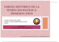 Esbozo histórico de la teoría sociológica: Primeros años