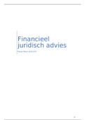 financieel juridisch advies