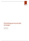 Samenvatting marketingcommunicatiestrategie