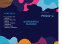 PRS401C - Mathematics Teaching Study Pack