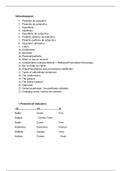 Spanish: summary of grammar (Spaans grammatica)