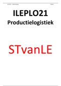 ILEPLO21 (Productielogistiek) - Samenvatting