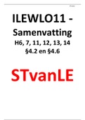 ILEWLO11 (Werken met Logistiek 2) - Samenvatting