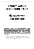 Question Pack for M.M.M Study Guides Management Accounting