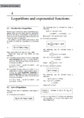 Logarithm snd exponential functions