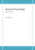 IB Psych HL Abnormal Revision Guide