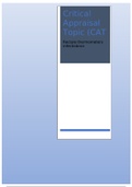 Critical Appraisal Topic (CAT) Contaminaties bij rectale thermometers in het ziekenhuis. 