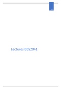 Lectures BBS2041