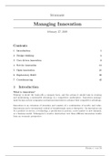 Managing Innovation summary ICT in Business