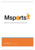 Verslag Marketing & Business Intelligence (MBI) Msports 