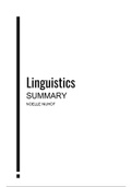 Samenvatting Linguistics (lectures)