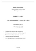 advanced financial accounting - rugfeb - 2018 - ebb045A05 - hertentamen
