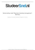 Samenvatting  marketing Management