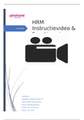 HRM-portfolio instructievideo