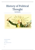 Summary Lectures History of Political Thought (18-19)