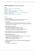 Samenvatting Sales and Finance F-cluster