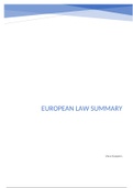 Summary European Law 