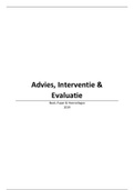 Samenvatting Advies, Interventie & Evaluatie, 2019, hoorcolleges