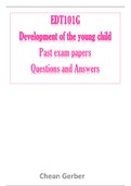 EDT101G - Child development- Past paper Revision
