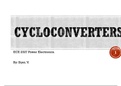 concise notes on cycloconverters