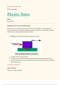 physics notes on friction